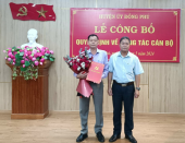 Đồng Phú công bố quyết định về công tác cán bộ