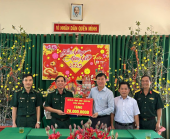 Đồng Phú thăm, chúc tết LLVT tại huyện Lộc Ninh, Hớn Quản