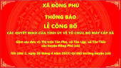 THÔNG BÁO
